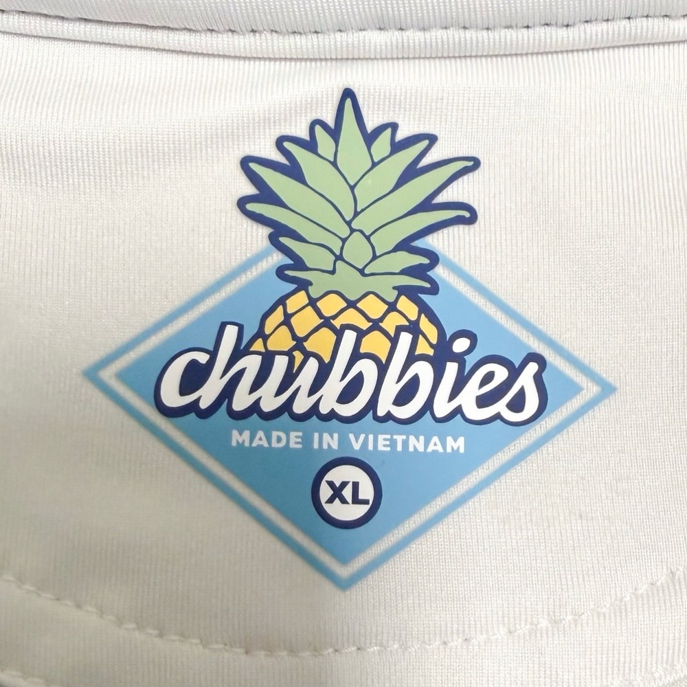 Chubbies Black White Pink Blue The Tennis Champ Performance Short Sleeve Polo XL - Picture 7 of 10